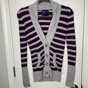 Henley button front cardigan